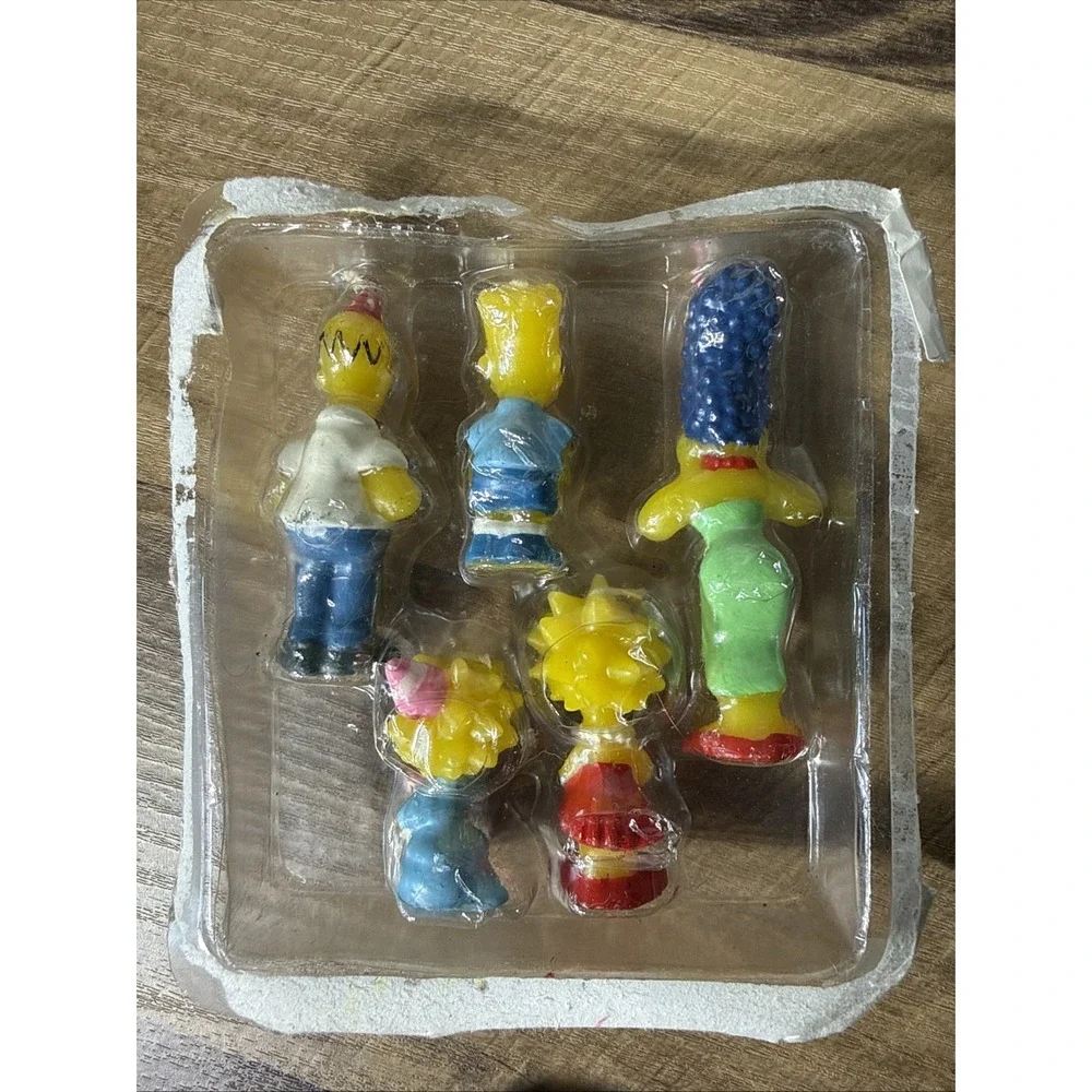 Original The Simpsons 1990 NEW IN OPEN PACKAGE Wilton Candle & Cake Decorations